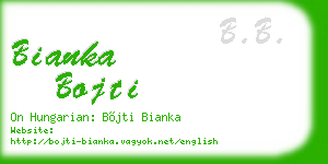 bianka bojti business card